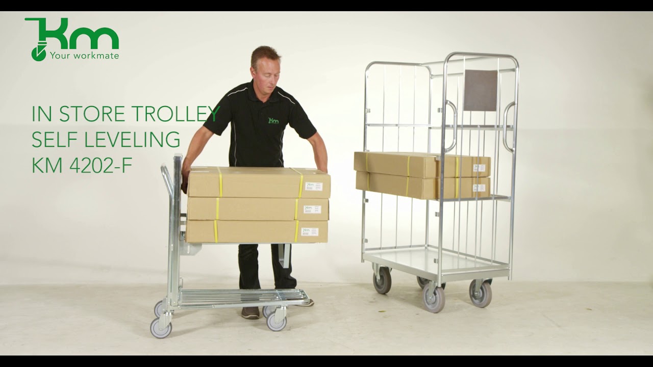Konga 300kg Self Levelling Stock Trolley