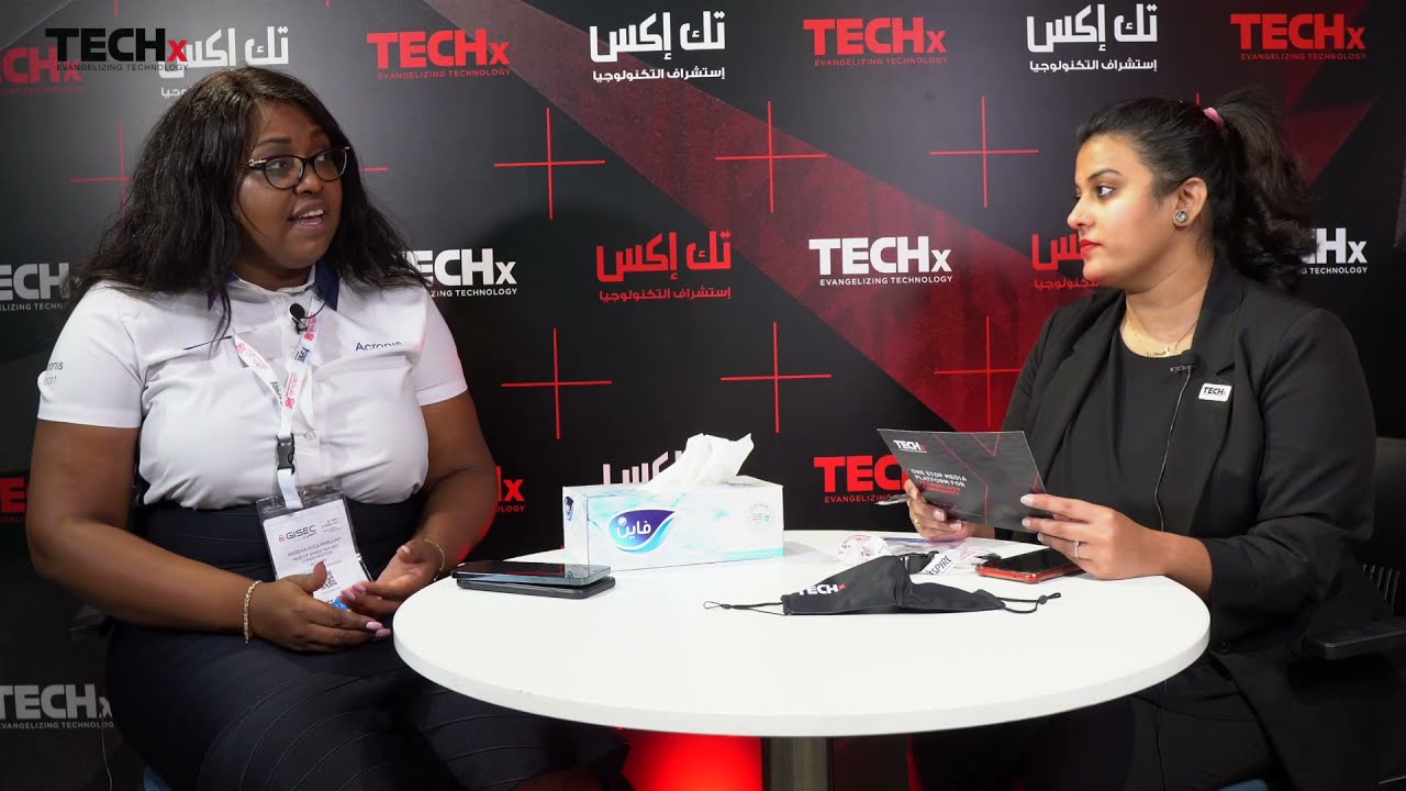 Maréva Koulamallah with Rabab Zehra from TECHx Media | GISEC 2021