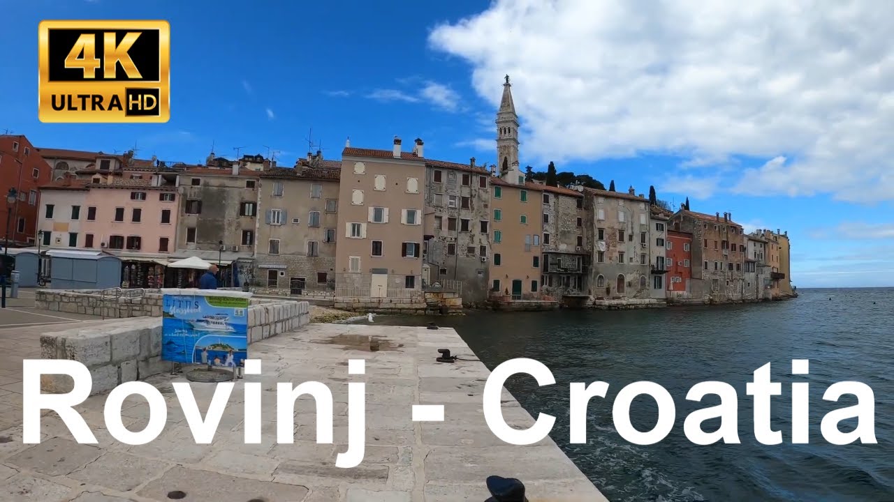 🇭🇷 Rovinj, Croatia - 4K - Virtual Walking Tour - Rovigno - Travel Guide