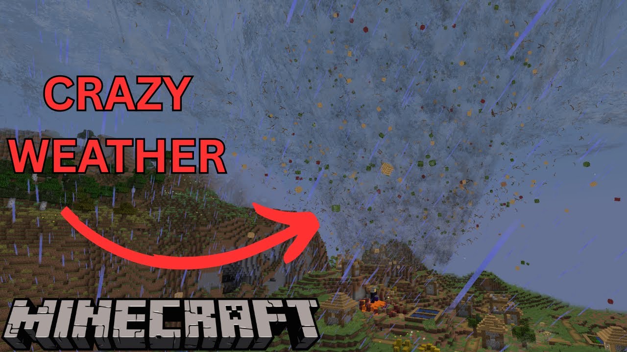 MINECRAFT INSANE WEATHER MOD - TORNADOES AND SHARKNADOS?