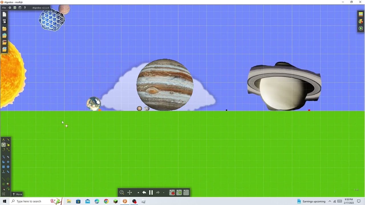 Sketchplay Algodoo with Numberblocks and Planet Solar System Spongified