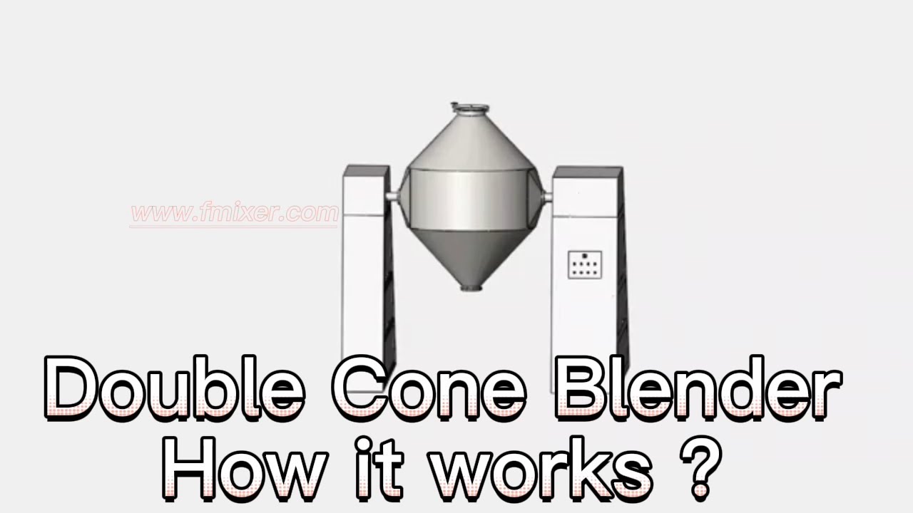 Double Cone Blender with agitator see how it works┃how to install the tumbling mixer┃