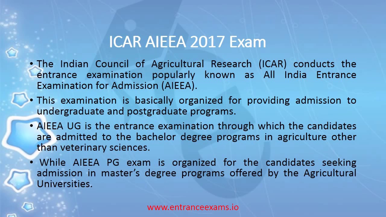 ICAR UG 2017 Hall Ticket Download Guide
