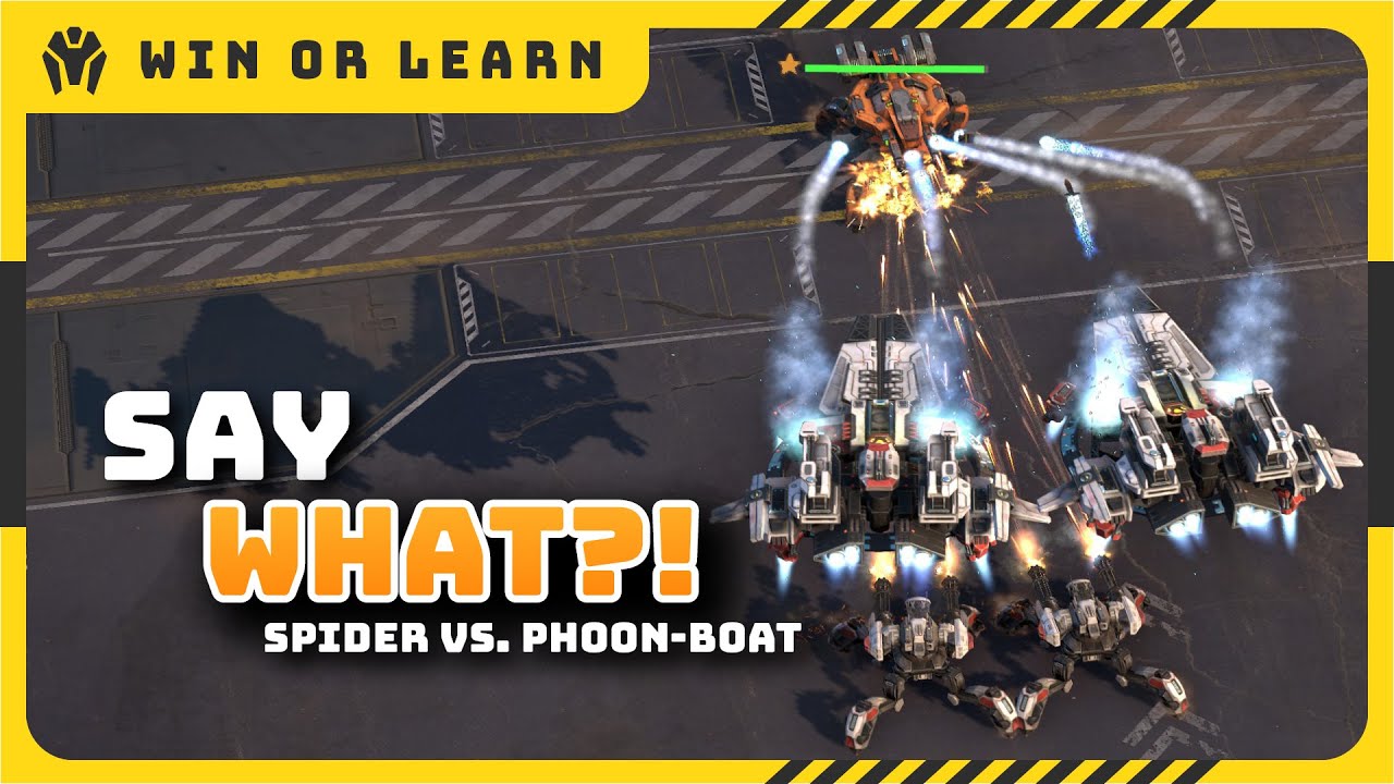 The MIGHTY PHOON-BOAT vs a few spiders, who will win? | Mechabellum