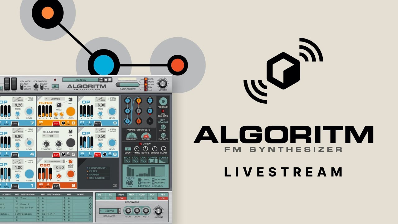 Algoritm FM Synthesizer Livestream