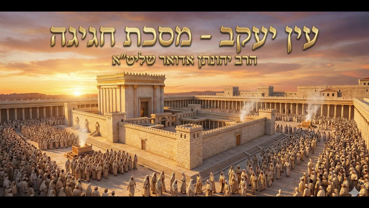עין יעקב - מסכת חגיגה מימרא א' חלק ב' | הרב יהונתן אדואר שליט