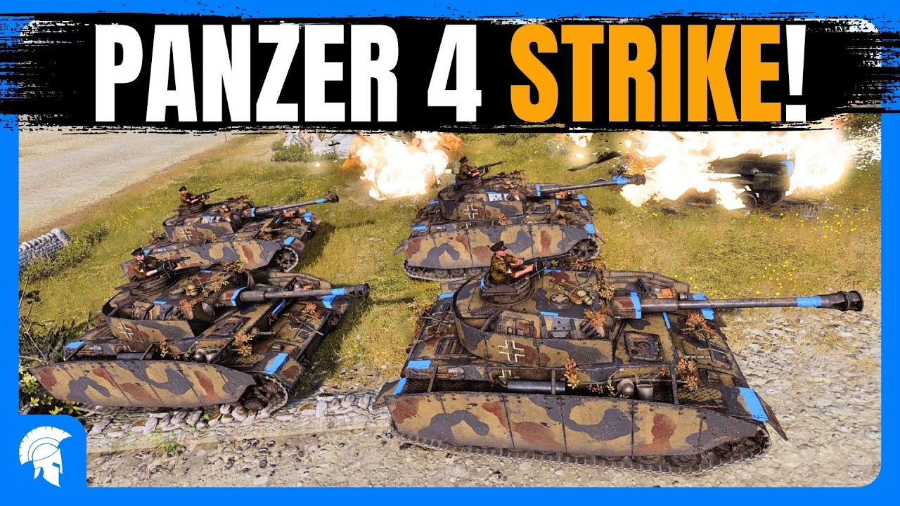 Company of Heroes 3 - PANZER 4 STRIKE!!!!!!! - Wehrmacht Gameplay - 4vs4 Multiplayer - No Commentary