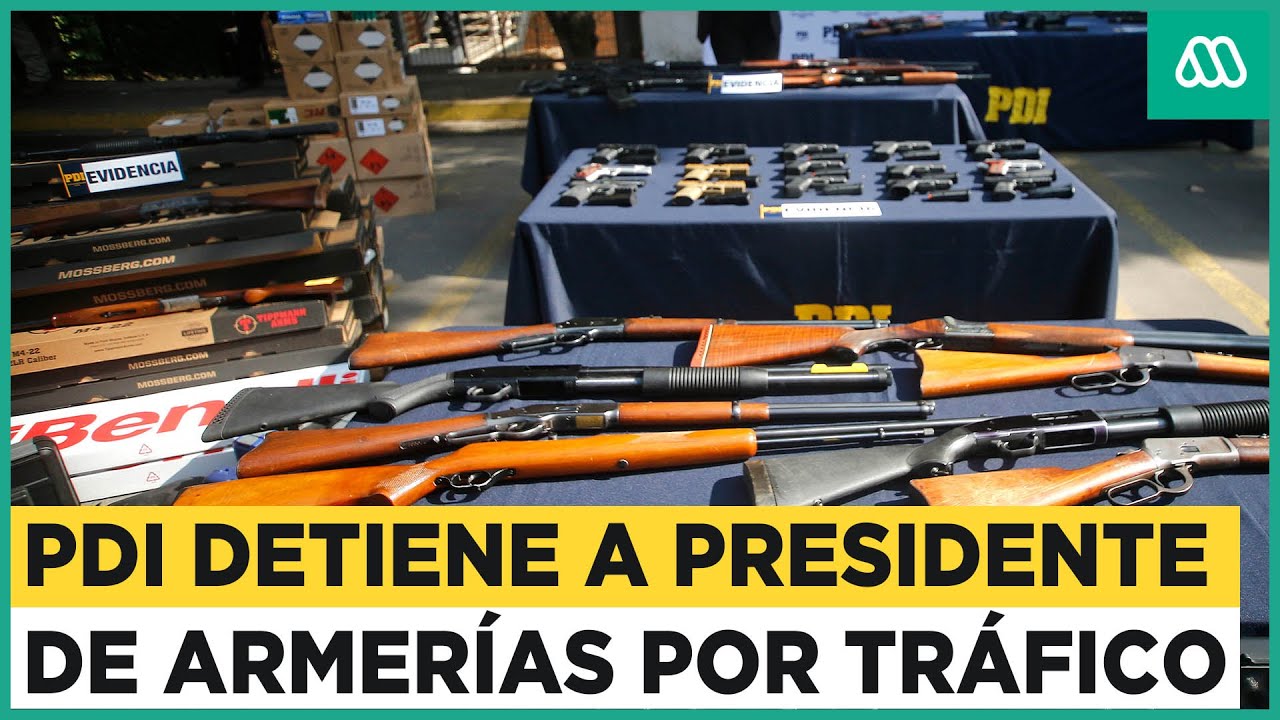 PDI detiene a presidente de armer&iacute;as por presunto tr&aacute;fico de armas