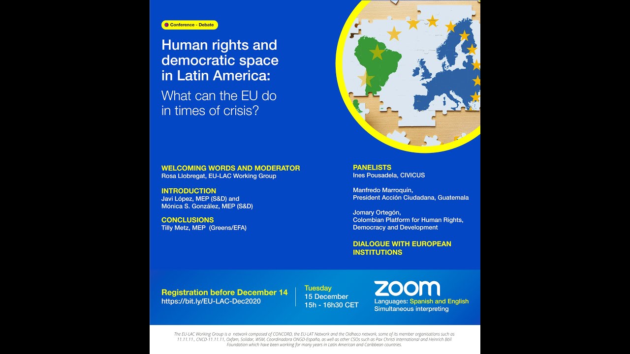 Human rights and democratic space in Latin America: What can the EU do in times of crisis?