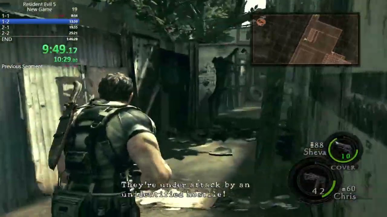 RE5 New Game Speedrun - 1:32:35 LRT (Former World Record)