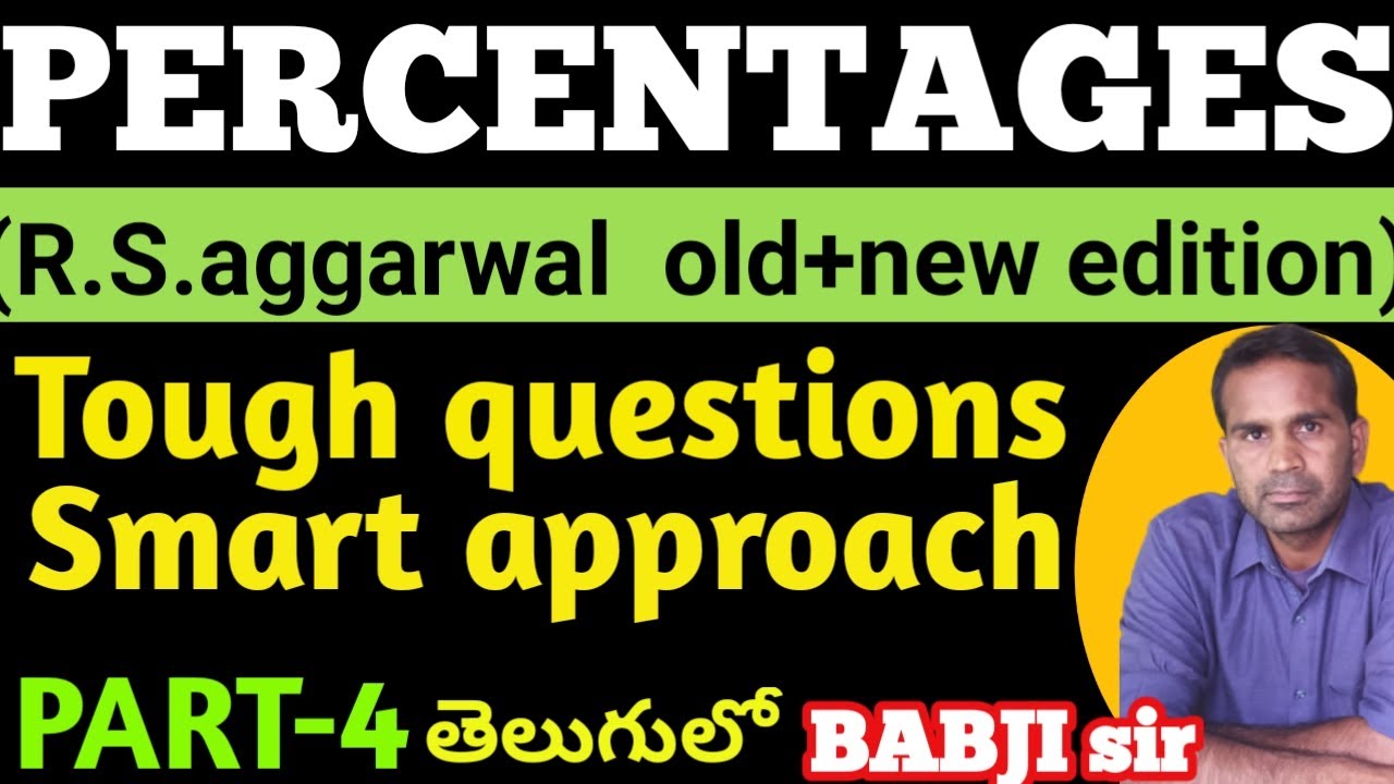 Percentage Tricks |Shortcuts/Formula | Percentage Problems Tricks  |in telugu | babji study point