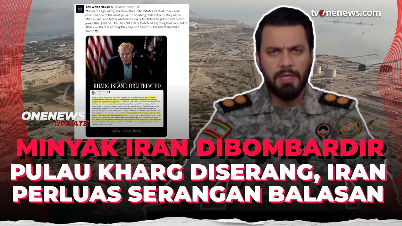Pulau Kharg Diserang, Iran Ancam Serang 'Tempat Persembunyian Amerika’ di UEA  | OneNews Update