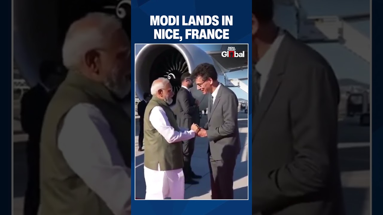 PM Narendra Modi Lands In Nice, France For G7 Summit And Key Bilateral Meetings