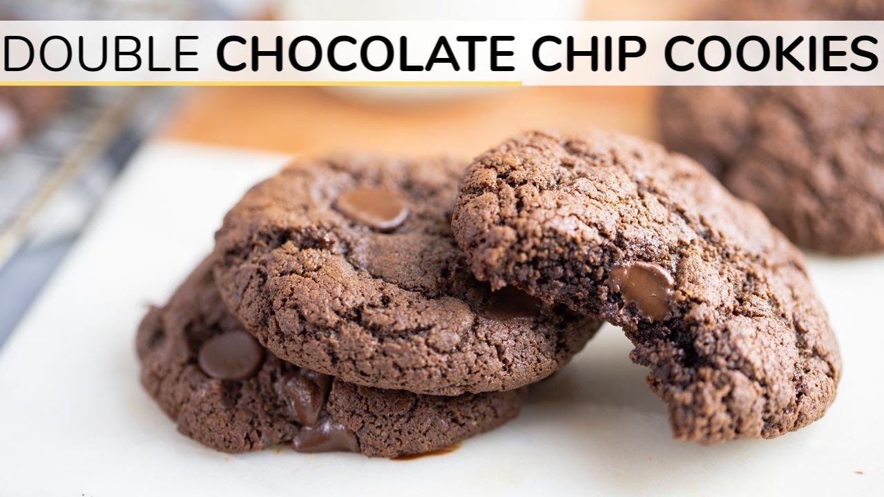 DOUBLE CHOCOLATE CHIP COOKIES | gluten-free cookie recipe