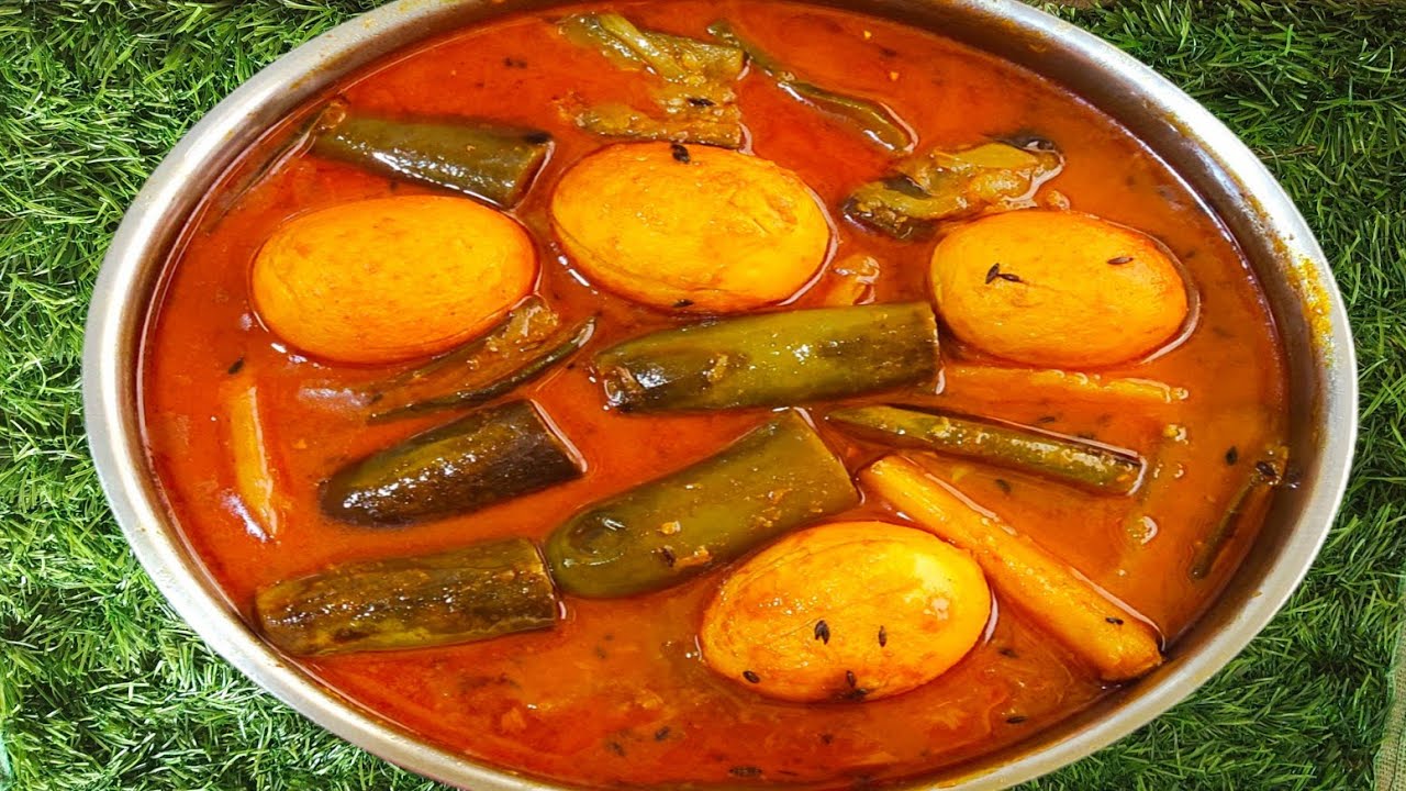 ডিম বেগুনের ঝোল। Dim Begun Recipe.