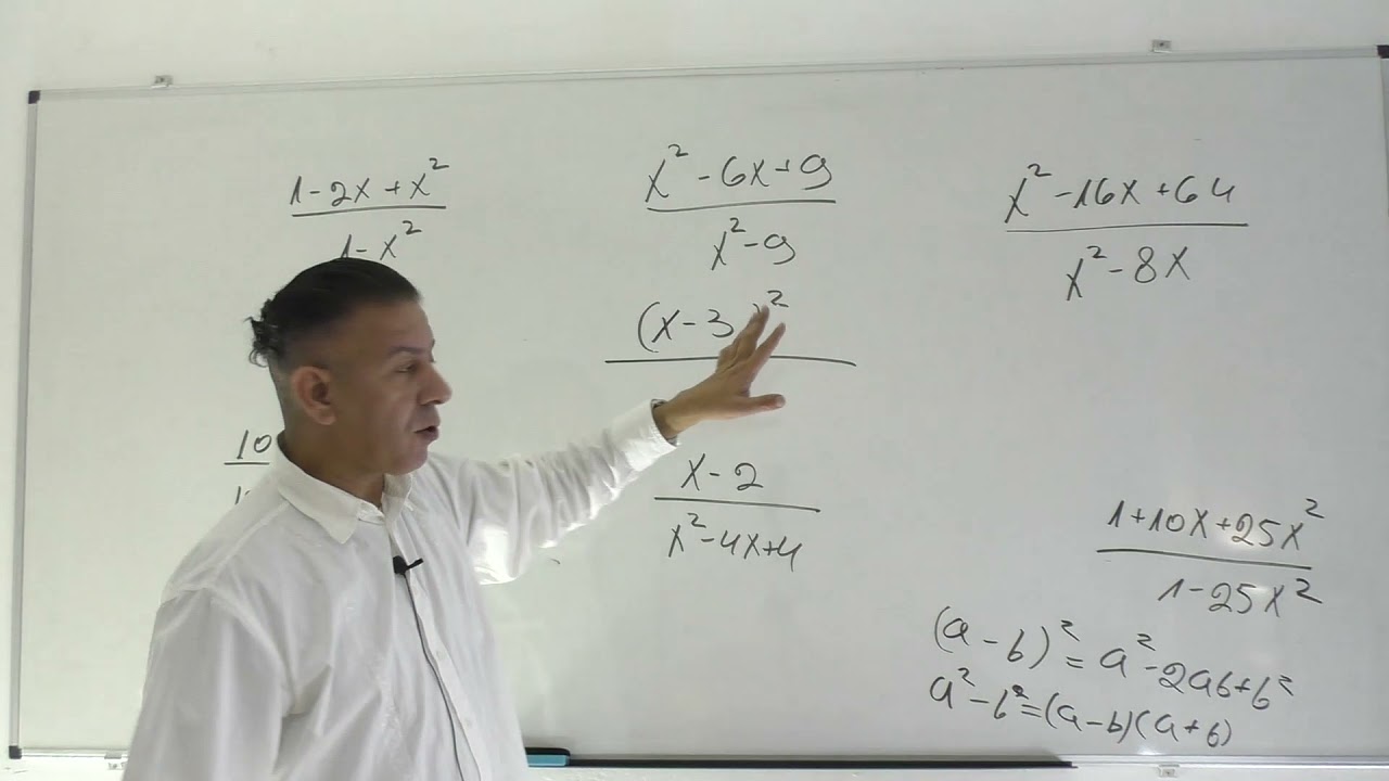 צמצום שברים אלגבריים כיתה ט-בצורה מפורטת-שיעור 1 ( כולל המסלול לחרדים)