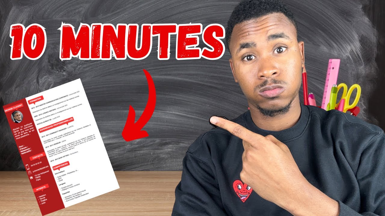 Comment faire un CV en 10 minutes, campus France 🇫🇷