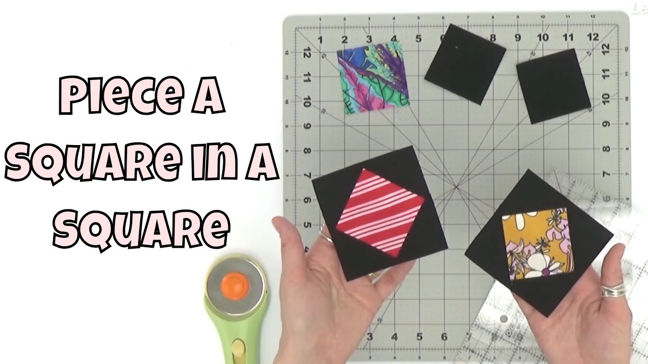 How to Piece Square in a Square Unit Step by Step with Leah Day