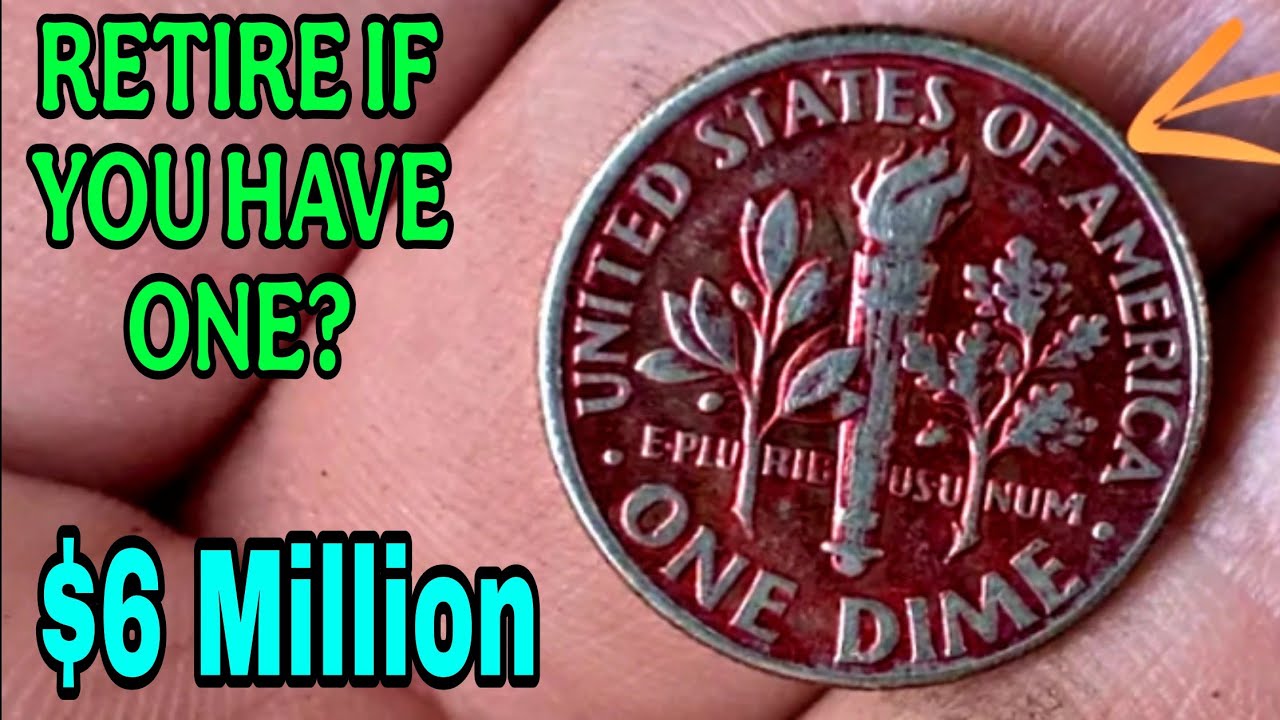 THIS RED ROOSEVELT ONE DIME COINS WORTH MILLIONS OF DOLLARS RARE DIME COINS TO LOOK FOR!