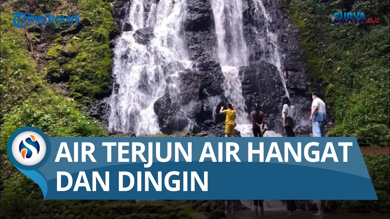 Eloknya Air Terjun Watu Lumpang Mojokerto, Pengunjung Rasakan Perpaduan Air Hangat Dan Dingin