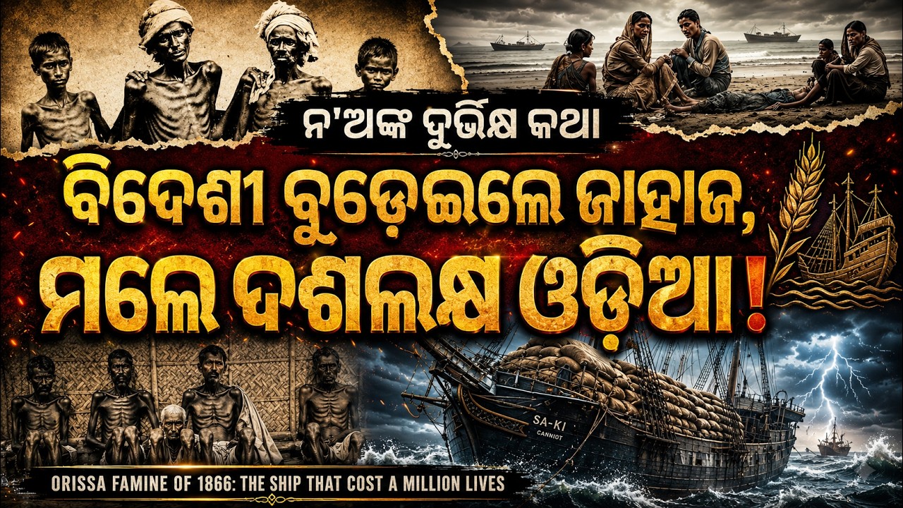 ବିଦେଶୀ ବୁଡ଼େଇଲେ ଜାହାଜ,ମଲେ ଦଶଲକ୍ଷ ଓଡ଼ିଆ! | 1866 ର ନ'ଅଙ୍କ ଦୁର୍ଭିକ୍ଷ | Nanka Durbhikhya | Odisha Famine