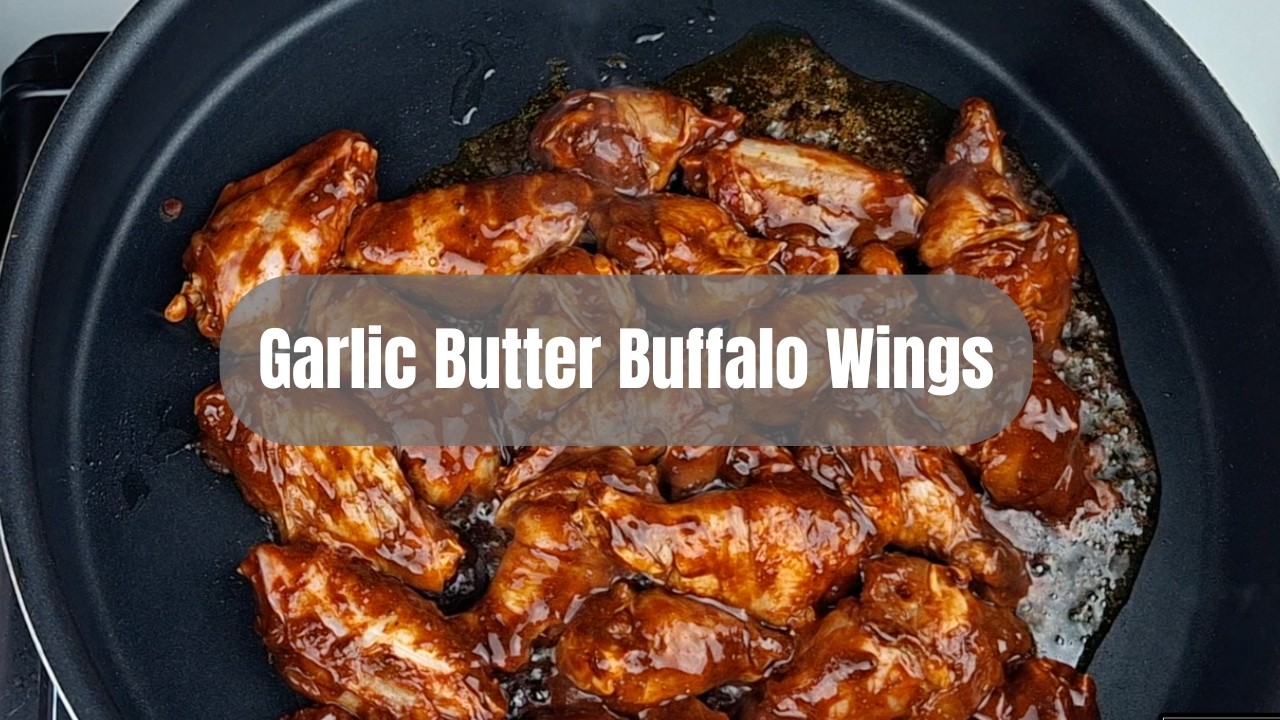 Garlic Butter Buffalo Wings Recipe 🍗🔥 | Easy Pan-Fried Chicken Wings at Home | Easy Chicken Recipe