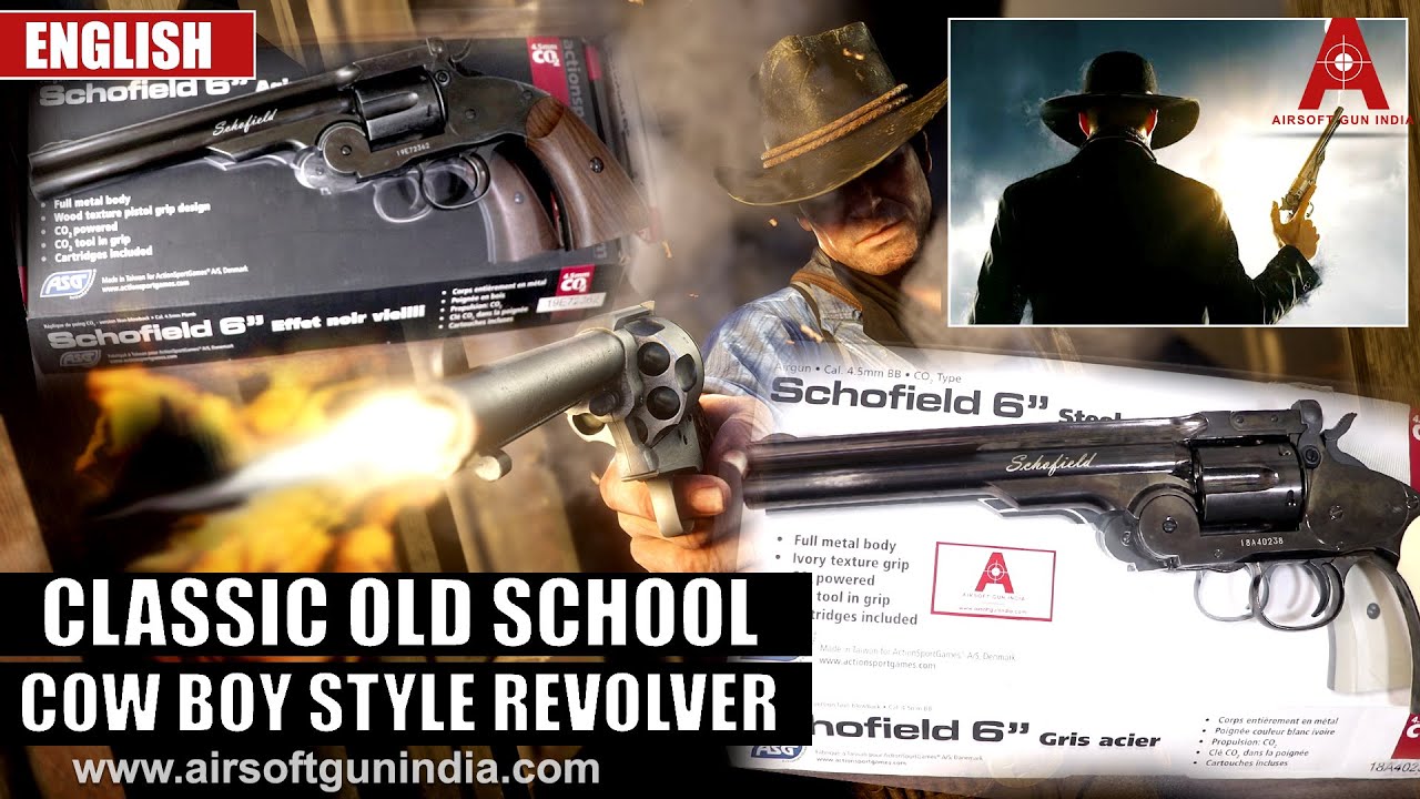 CLASSIC OLD SCHOOL COWBOY STYLE CO2 AIR REVOLVER | AIRSOFT GUN INDIA ENGLISH