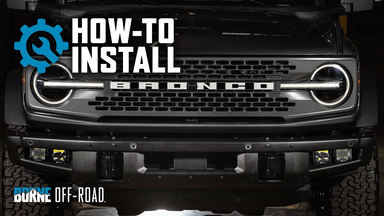 How To Install Bumper Fog Lights | Ford Bronco 2021+ Modular Bumper