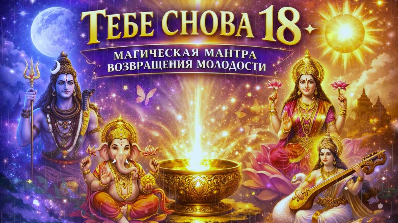 ТЕБЕ СНОВА 18 ✨ МАГИЧЕСКАЯ МАНТРА ВОЗВРАЩЕНИЯ МОЛОДОСТИ  | ОМОЛОЖЕНИЕ, ЖНЕРГИЯ И СИЯНИЕ 