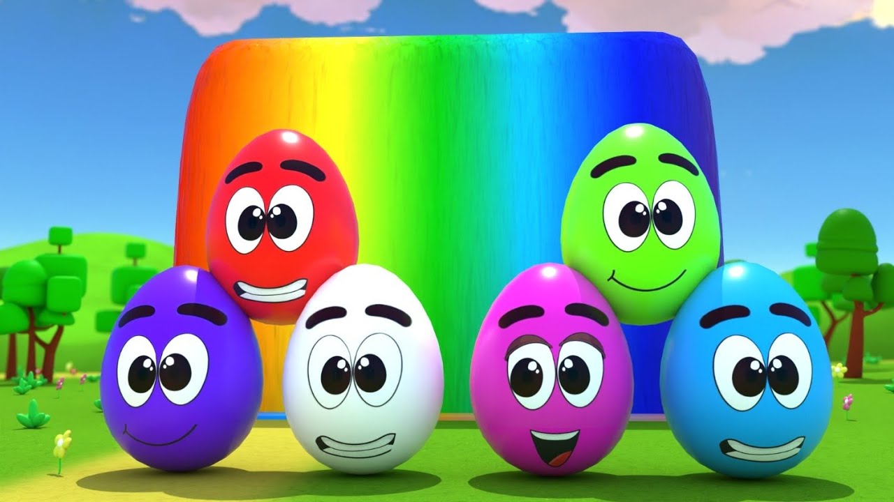 Learn Colors and Numbers Song | Rainbow Egg Surprise 🎨Surprise Egg Color Song for Kids