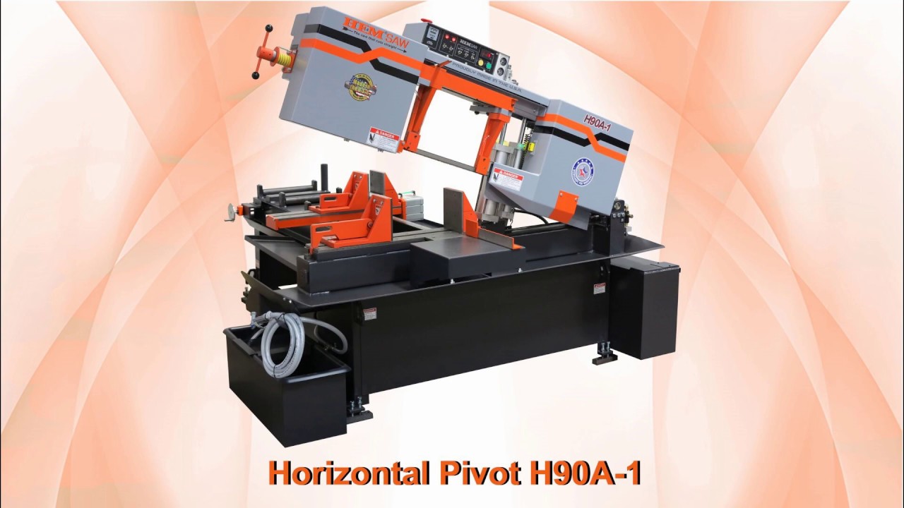 HE&M Saw H90A-1 &ndash; Horizontal Pivot Band Saw for Precision Metal Cutting
