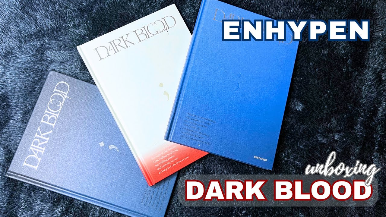 Enhypen Dark Blood album unboxing - All 3 versions!