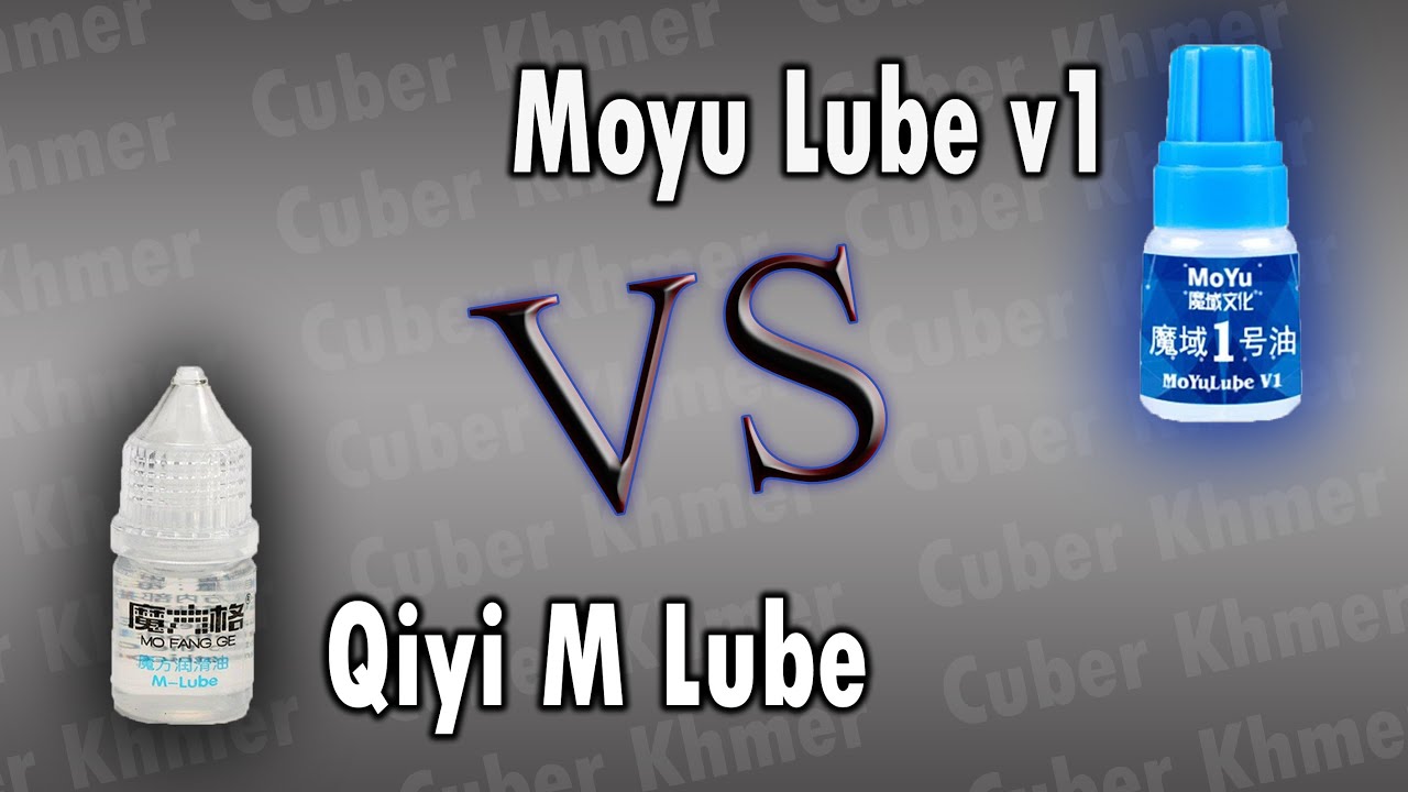 ប្រៀបធៀប Lube ជំនួញគូប - Moyu Lube v1 និង  Qiyi M Lube - ( Cuber Khmer )