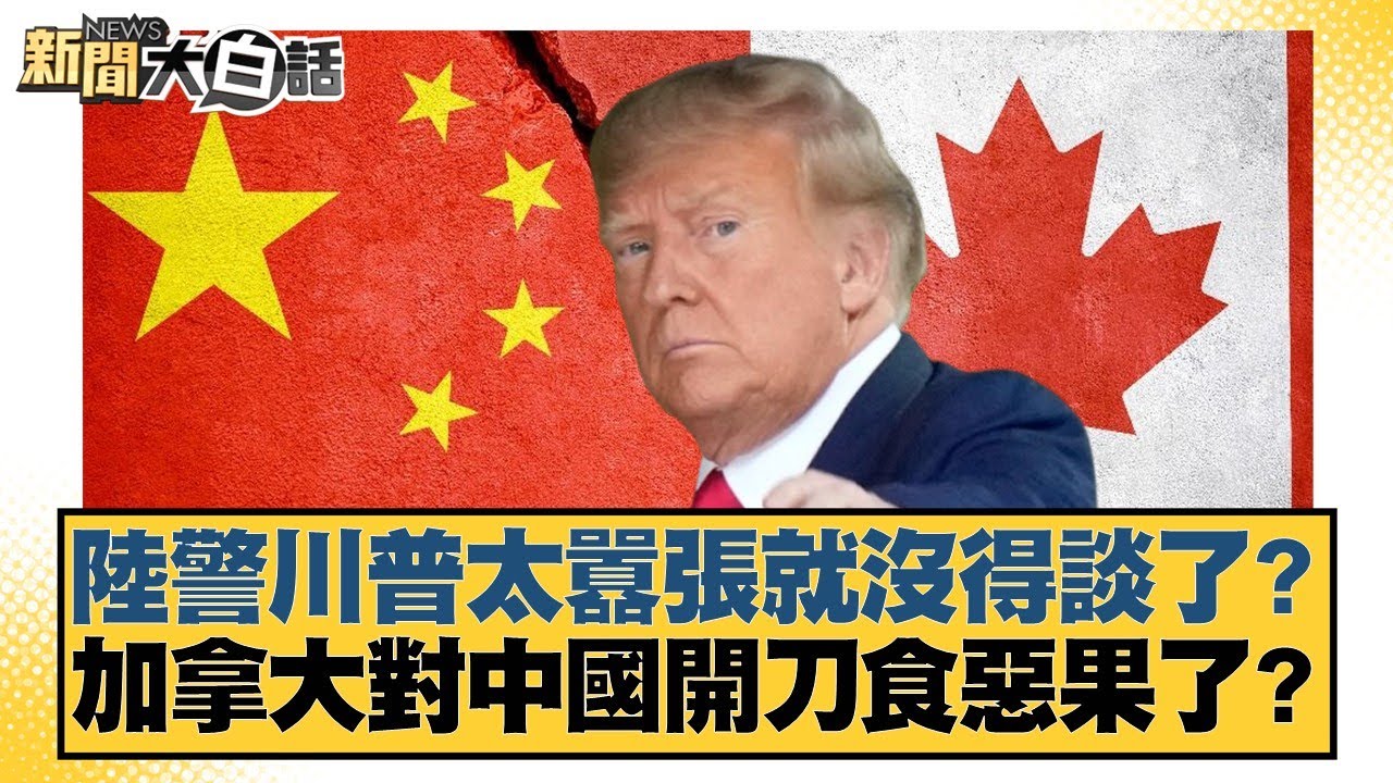 陸警川普太囂張就沒得談了？加拿大對中國開刀食惡果了？【#新聞大白話】20250629-5｜#謝寒冰 #栗正傑 #左正東