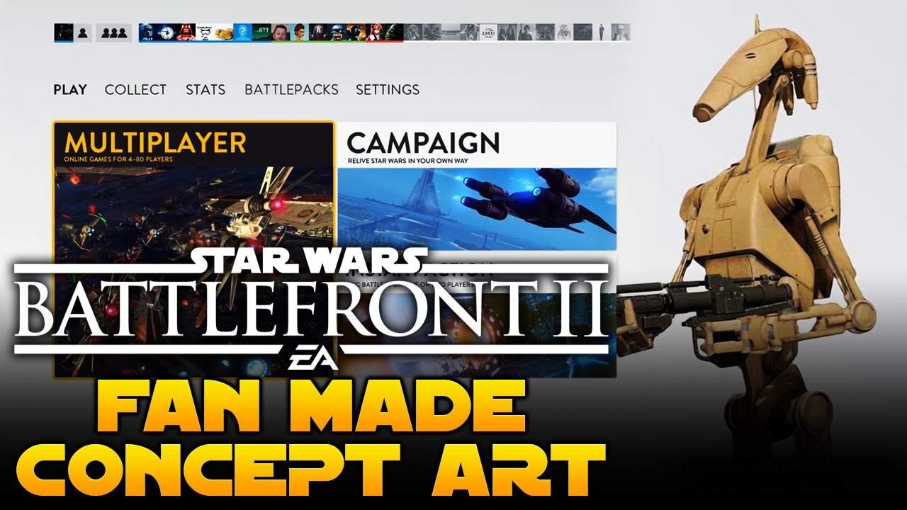 EA Star Wars Battlefront 2 Concept Art By Fans