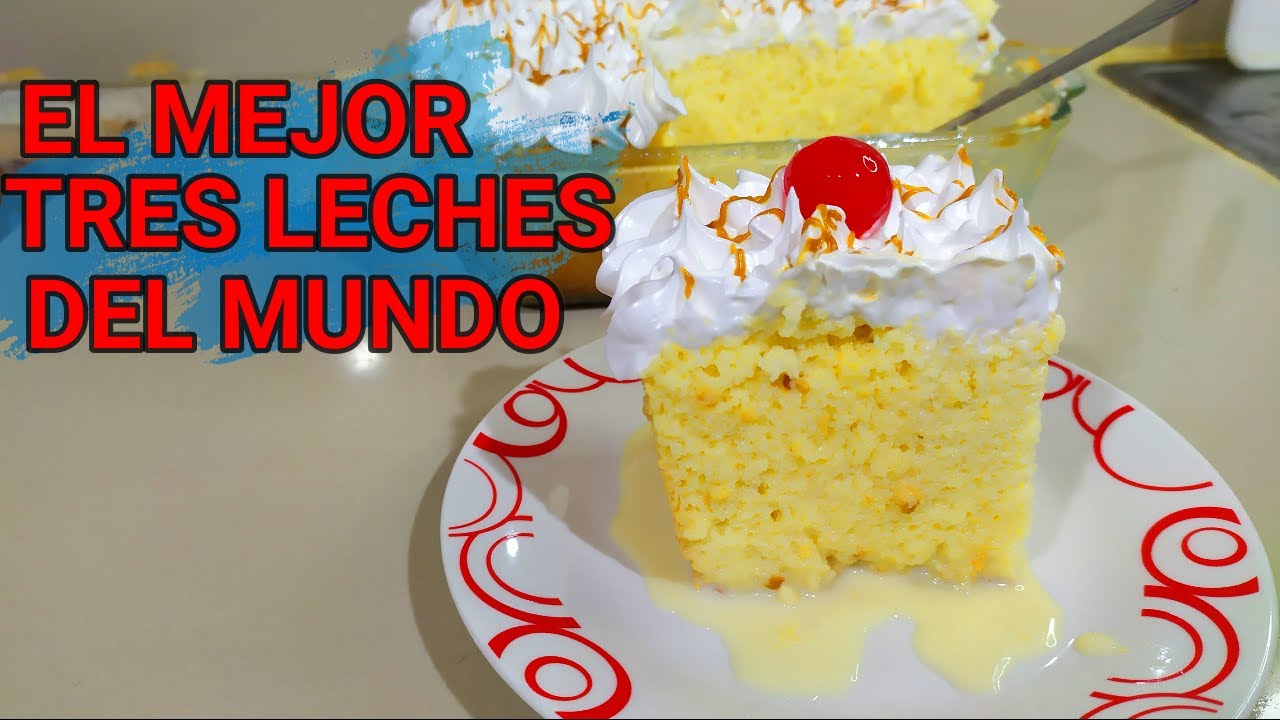 🤩😍Como hacer el mejor tres leches del mundo🤤🤤