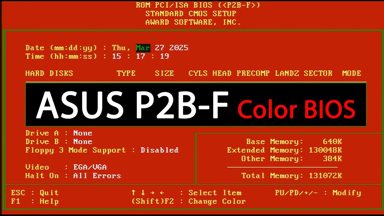 FUNNY COLOR BIOS / ASUS P2B-F