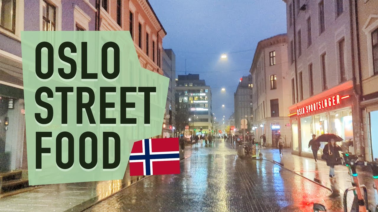 OSLO STREET FOOD and TORGGATA in Oslo, Norway 🇳🇴 | 4K Walking Tour