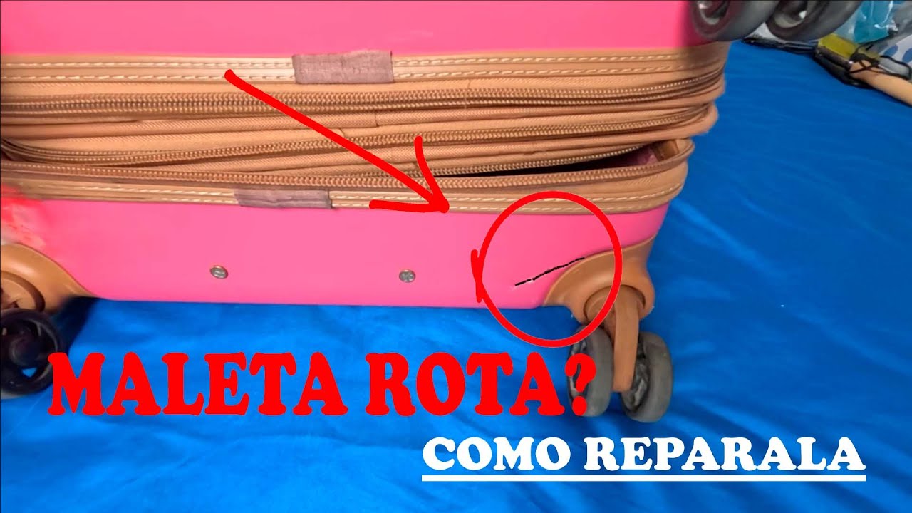 COMO REPARAR /SOLDAR MALETA RIGIDA CON FIBRA DE VIDRIO, REPARACION MUY RESISTENTE ( BIEN EXPLICADO)