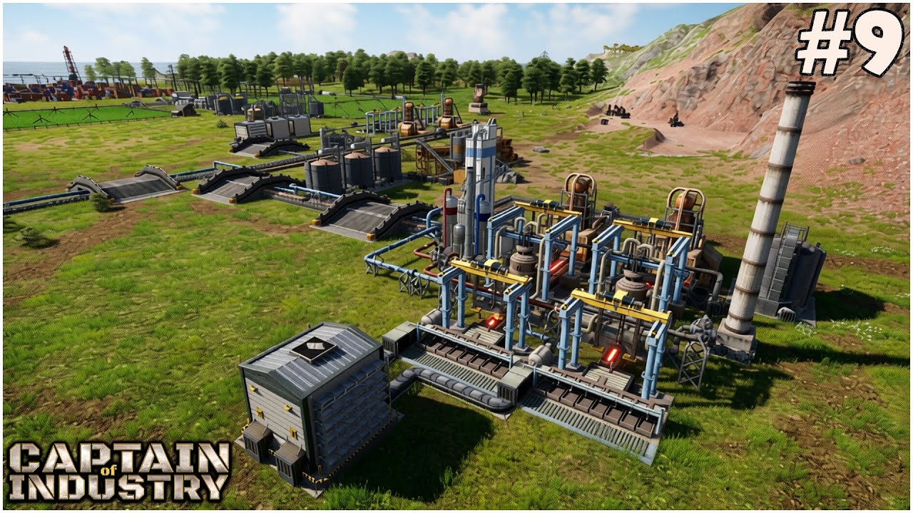 #9 PRODUCIAMO ACCIAIO E CREIAMO UNA RAMPA CON LA SPAZZATURA - CAPTAIN OF INDUSTRY - GAMEPLAY ITA