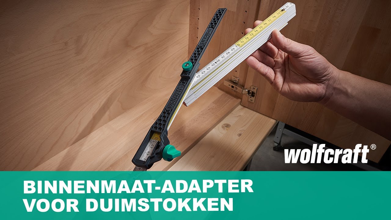 Meet de binnenmaat nauwkeurig met de binnenmaat-adapter voor duimstokken