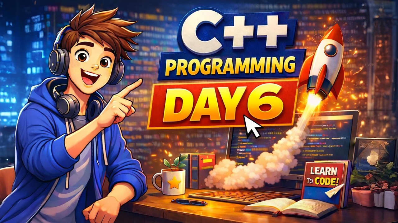 C++ Tutorial Day 6 | Functions in C++ Explained | C++ Full Course for Beginners
