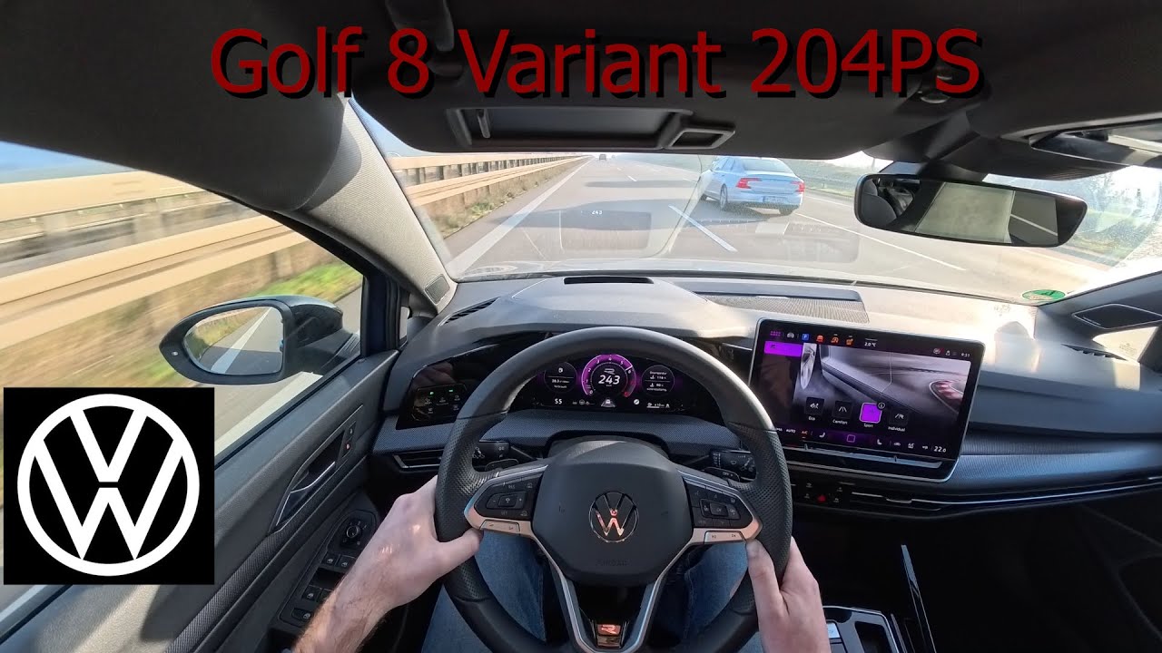 2026 VW Golf 8 Variant 2.0TSI (204PS) - fast driving on the German Autobahn | POV