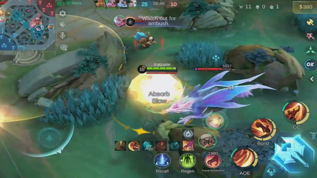 Mobile Legends Paquito dinorog ang mid laner ng kalaban na si zhask!
