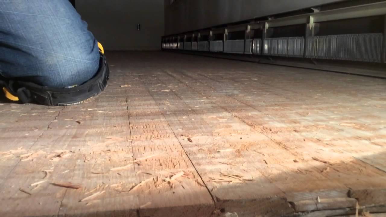 Hand scraping hardwood floors