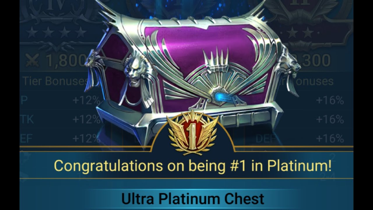 #1 finish in Plat  | 11.30 | Raid Shadow Legends