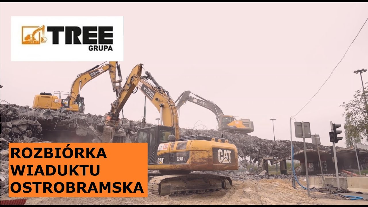 Grupa TREE - rozbiórka Warszawa - wiadukt Ostrobramska