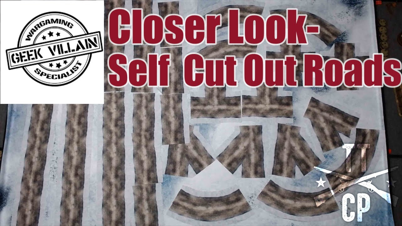 Tabletop CP: Closer Look- Geek Villain Self Cut Out Roads