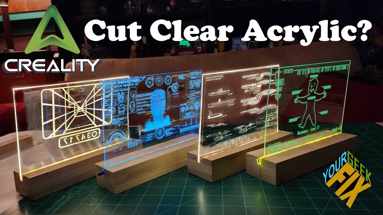 How to 3D Etch Clear Acrylic - Creality Falcon A1 Laser