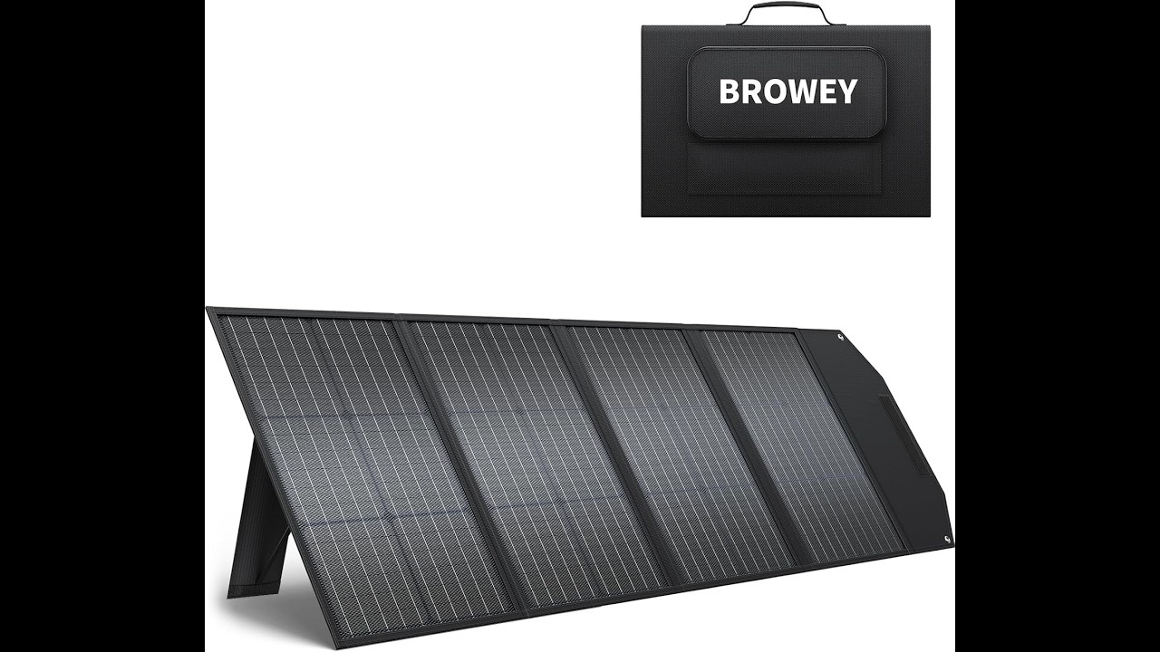 BROWEY 120 watt Portable Solar Review - Pros & Cons - 120 watt portable solar panel